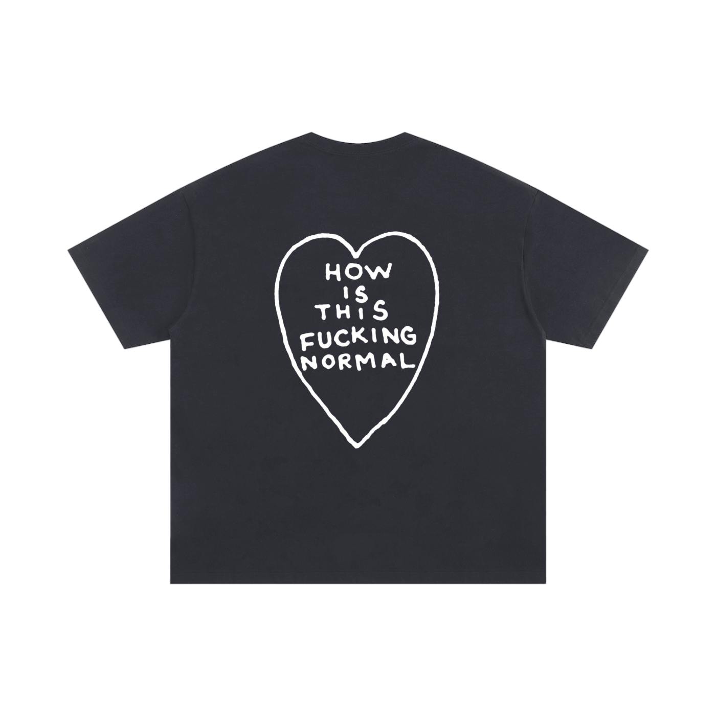 How Is This Normal – Unisex Cotton T-Shirt (Black)