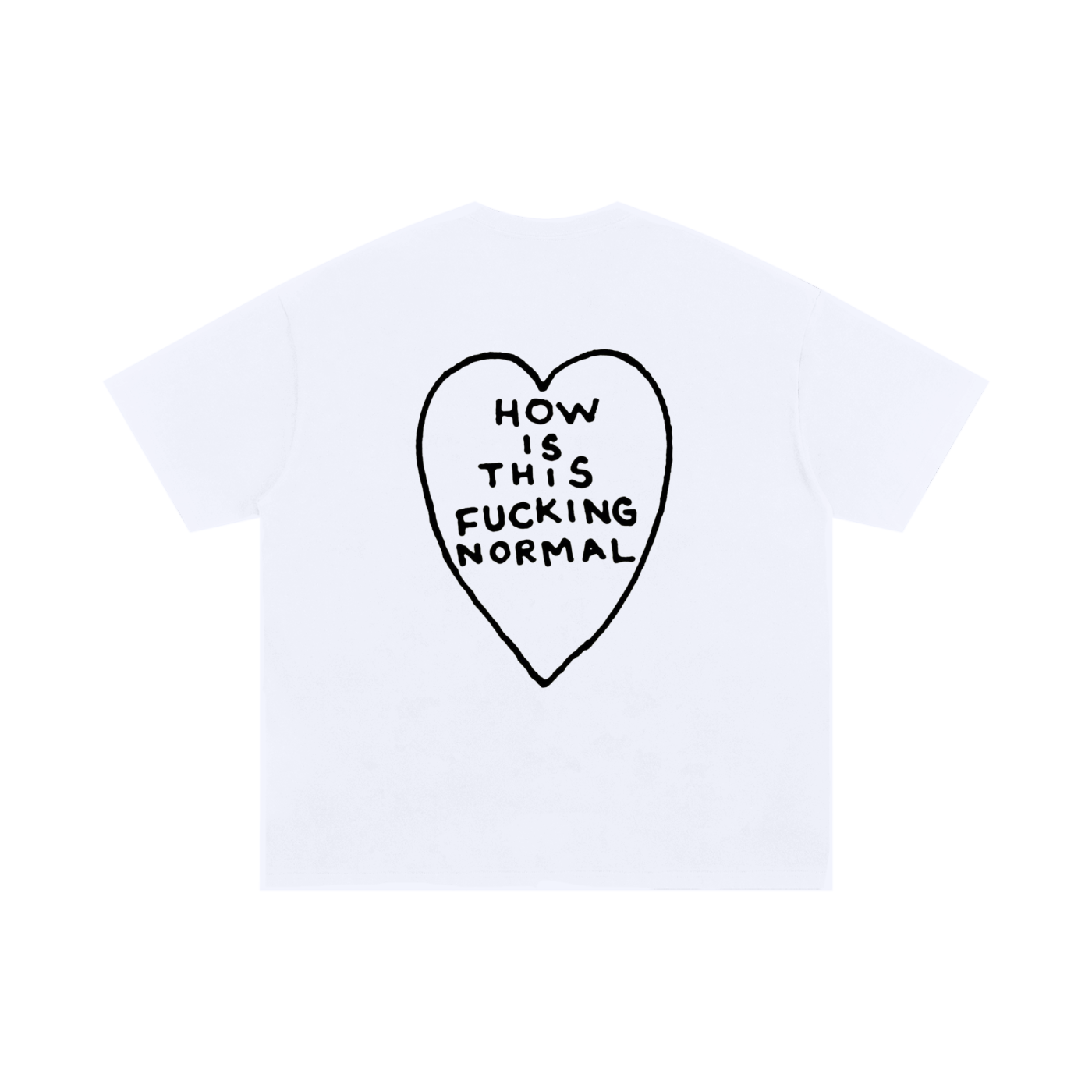 How Is This Normal – Oversized Cotton T-Shirt