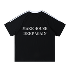 MHDA - Contrast Tape Crewneck Cotton T-Shirt