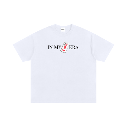 Minimal graphic T-shirt featuring a Diet Coke can printed on the front, styled as clean pop culture streetwear.