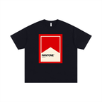 Pantone Marlboro Red - Unisex Oversized Cotton T-Shirt