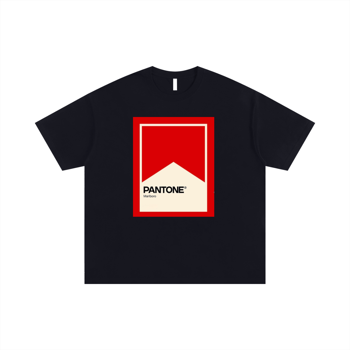 Pantone Marlboro Red - Unisex Oversized Cotton T-Shirt