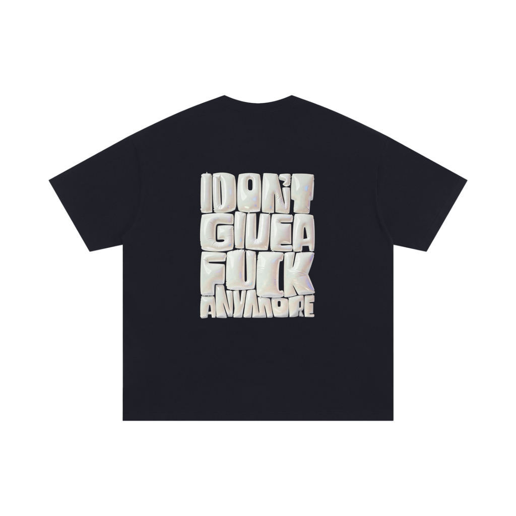 IDGAF - Unisex Cotton T-Shirt Black