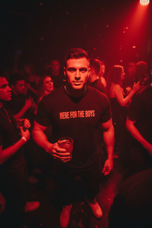 Here For The Boys Overhead Club Shot