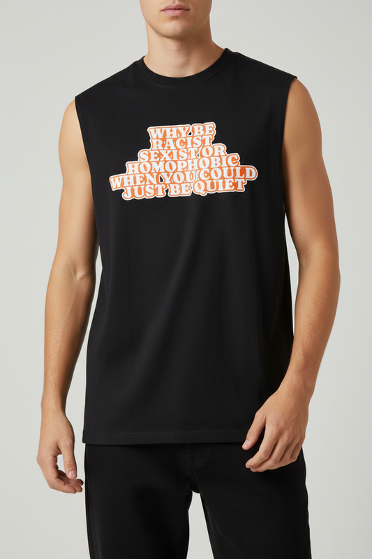 Just Be Quiet Tank Top – Clean Studio Ecommerce