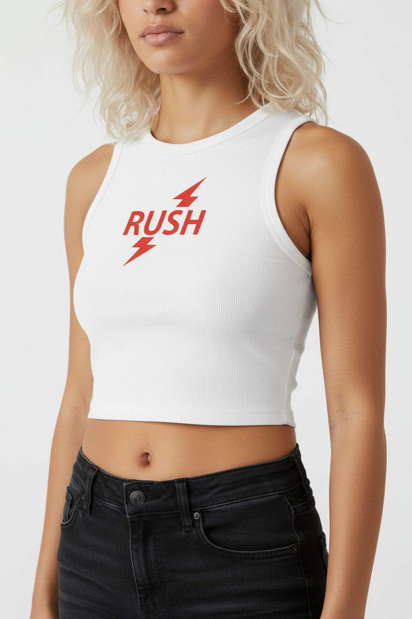 Rush Crop Tank – Bleached Wolf Cut