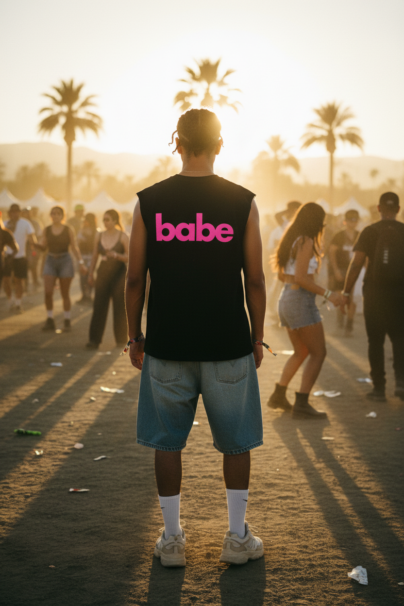 SUGA / BABE Split Tank – BABE Back Coachella Retry