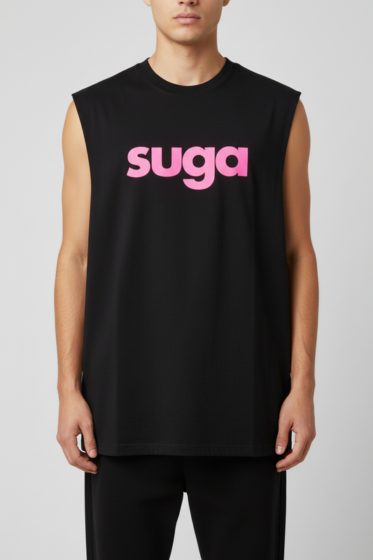 SUGA / BABE Split Tank – SUGA Front Black