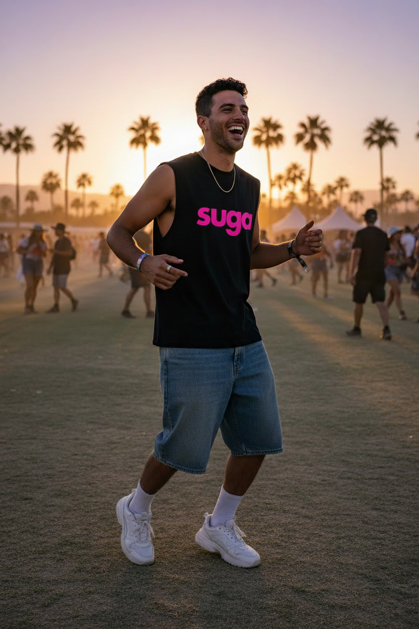 SUGA / BABE Split Tank – SUGA Front Coachella