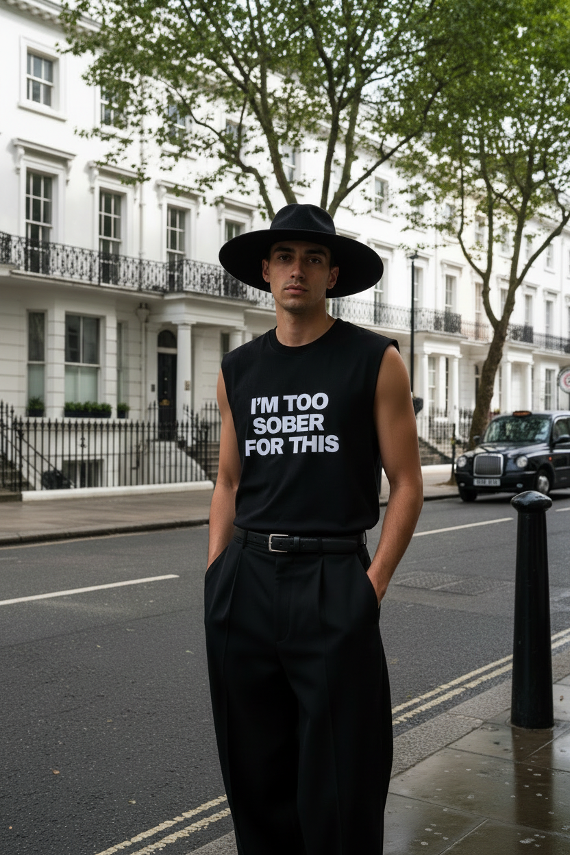 Too Sober Tank Top Black – Chelsea London